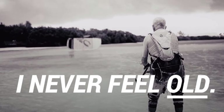 78-year-old Kiteboarder Who Flies High Above the Water