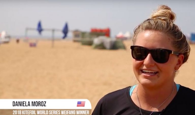 2019 Kitefoil World Series Weifang Binhai - Highlights Day 1
