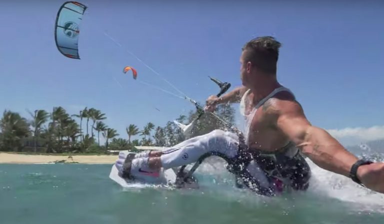 Fernando Fernandes kitesurfing on Maui (Cabrinha Kitesurfing)