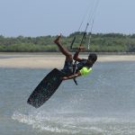 Kitesurfing Technique - One Foot Dark Slide