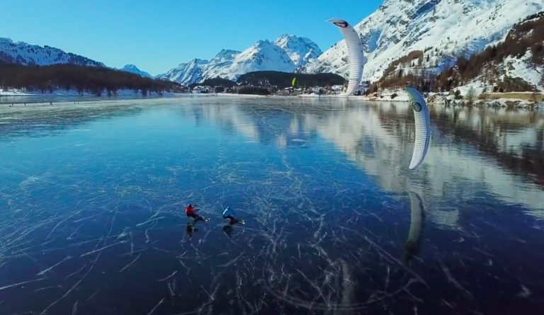 Best Video of 2020 [Nomination] - THE BLACK ICE- SNOWKITING ON A FROZEN LAKE