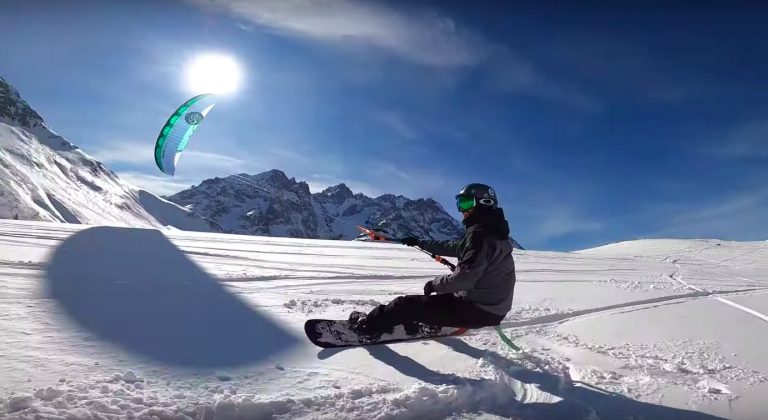 Snowkite Airstyle - It's all about snowboard off !