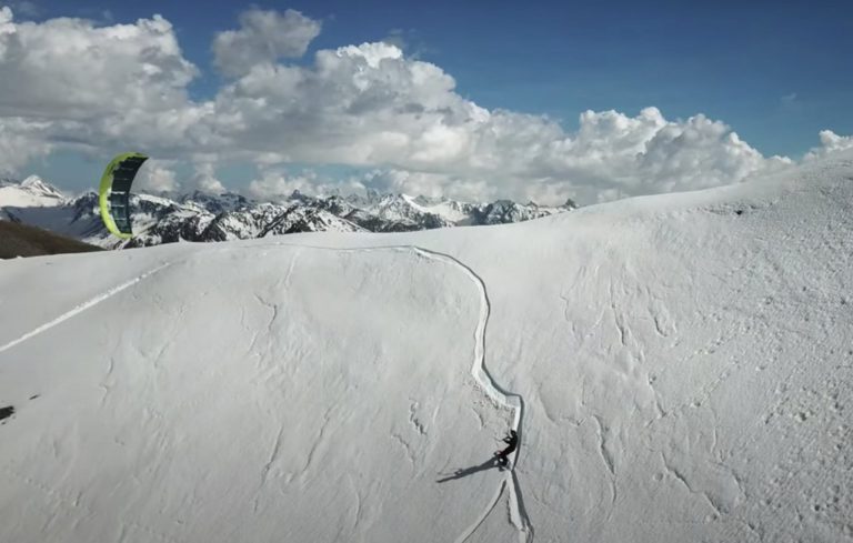 Ascension - A snowkite adventure at Col de Péas 21 May 2020