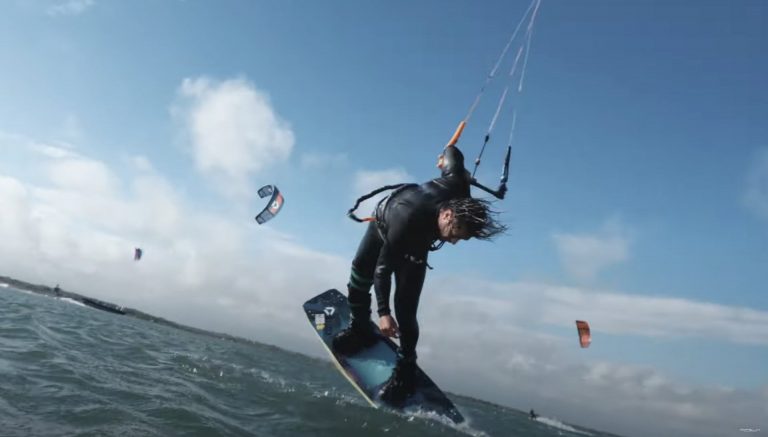 Nose GRAB, Tail GRAB, Front Roll to BLIND - Kiteboarding Tricks of the Trade with Tom Court