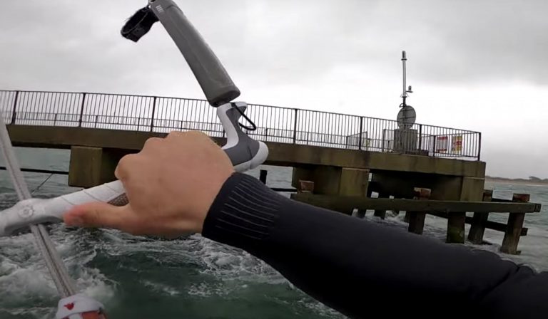 Sketchy pier jump...