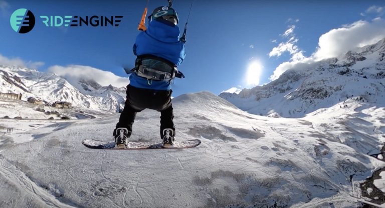 Extreme snowkiting flights with lolo BSD
