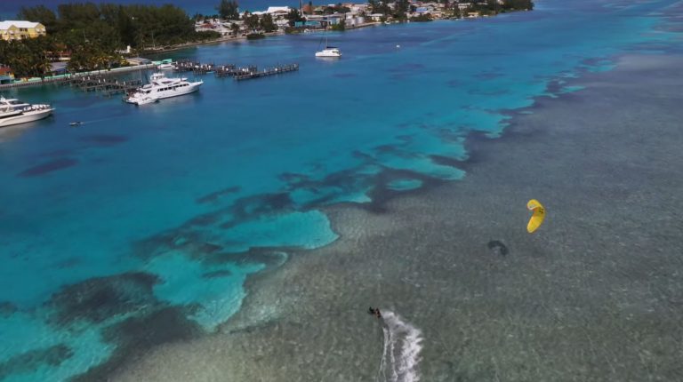Kitesurfing Bimini's Sharky Waters