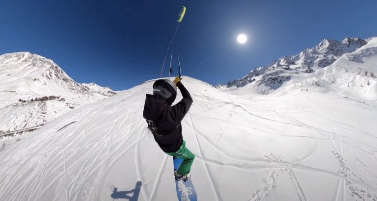 Snowkite session 13 April 2021