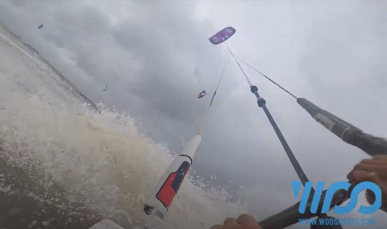 Kitesurfing 50 knot storm Evert