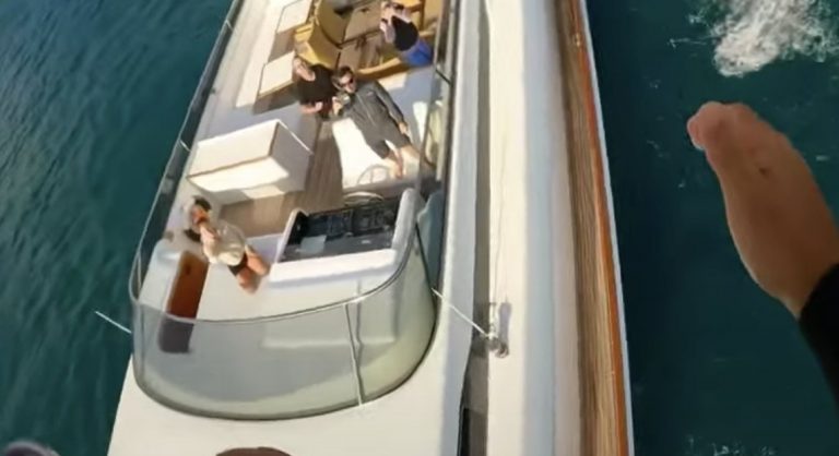 FLYING OVER A 126 FEET YACHT!!