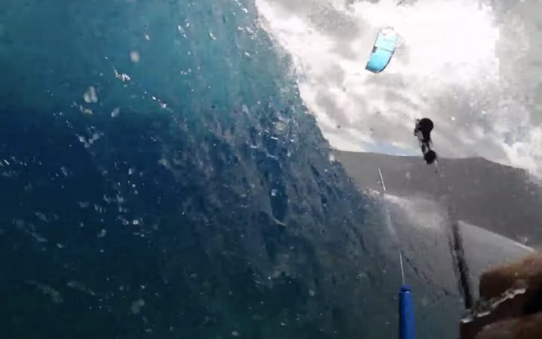 Reo Stevens Kitesurfing Teahupoo POV