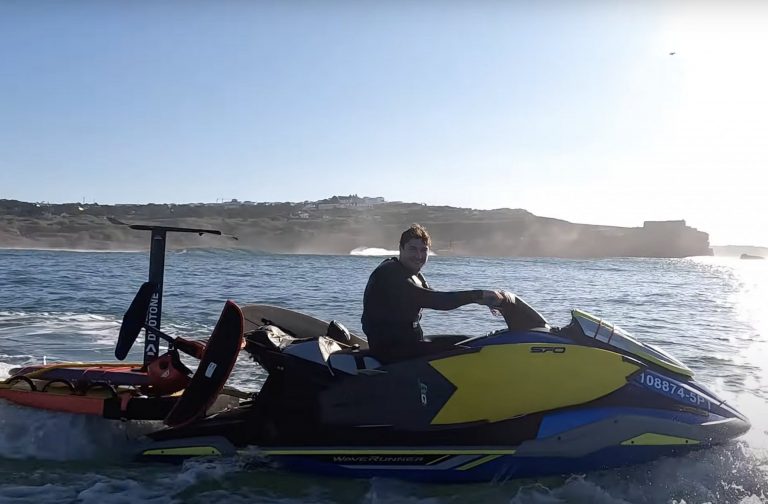 NAZARE BIG WAVE SURF FOIL!!! - Court In The Act #FREERIDE VLOG