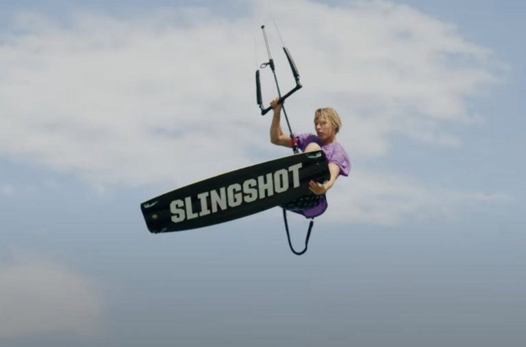 Slingshot Riders Kimo & Stino Kiteboarding in Greece
