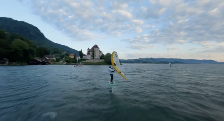A lap around home - wingfoil racing in Austria