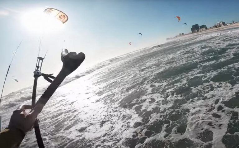 Back at Kitebeach on my Twintip!