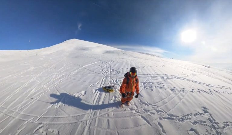 Snowkite - peak5 6m - Spot charmant som - 18.12.22