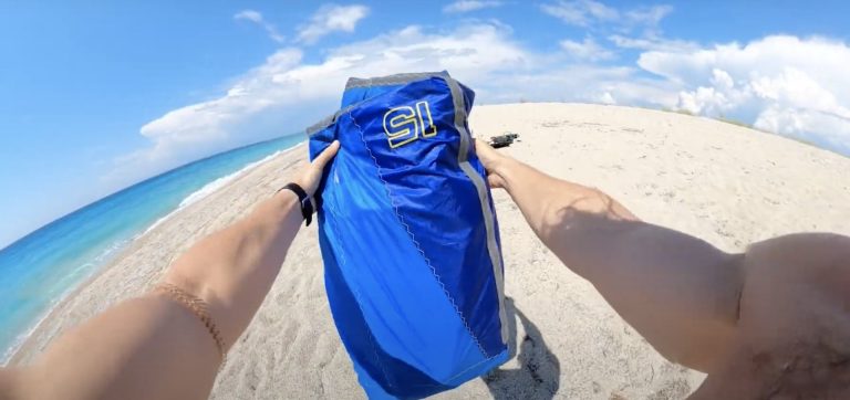 Packing the kite in DIFFERENT conditions.