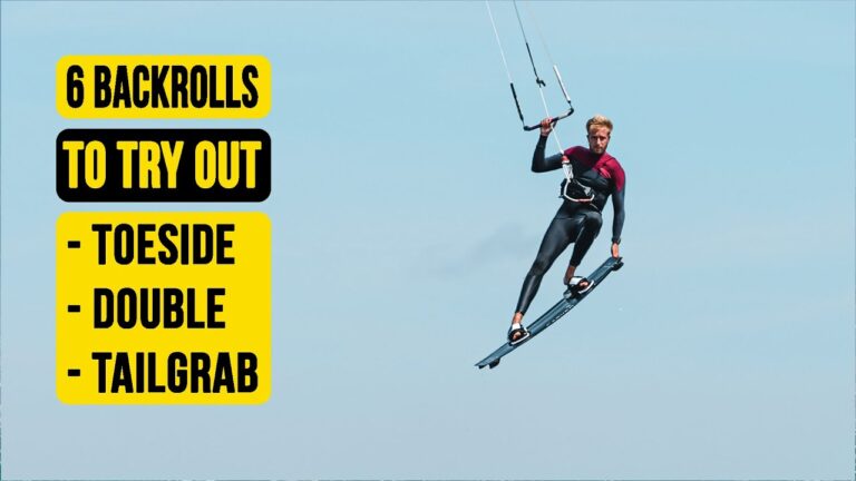 6 Backroll variations you should try | toeside, double and more! //  Kiteboarding SA Masterclass