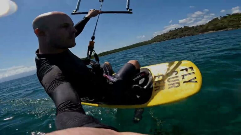 Hydrofoil freestyle in Guadeloupe