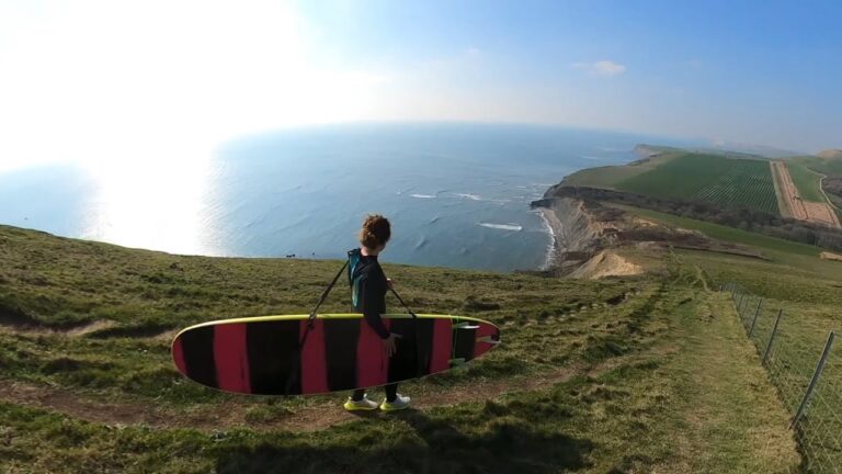 Hidden Waves in Dorset - prone foiling & longboarding