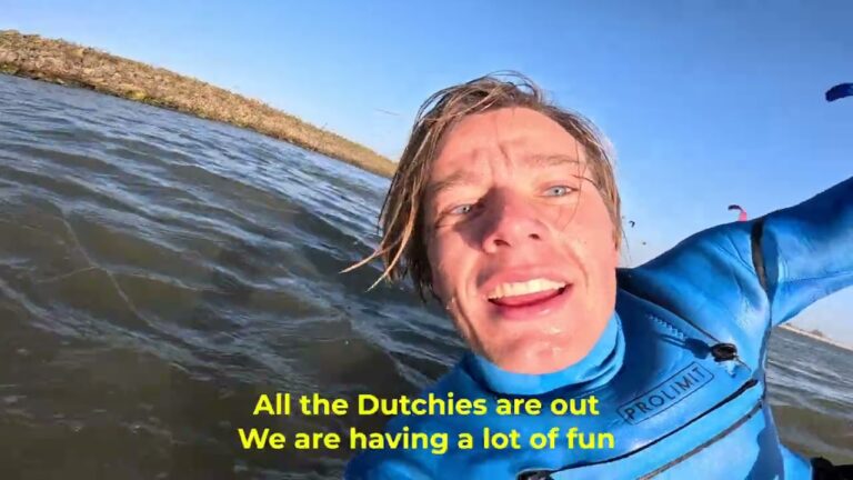 Kitesurfing in the Netherlands, dangerous to be a camera man nowerdays
