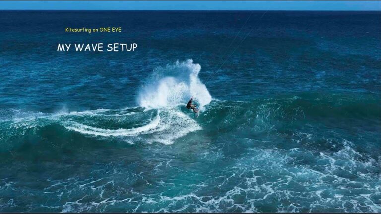 My setup for KITESURFING on ONE EYE - Louka's Life #8