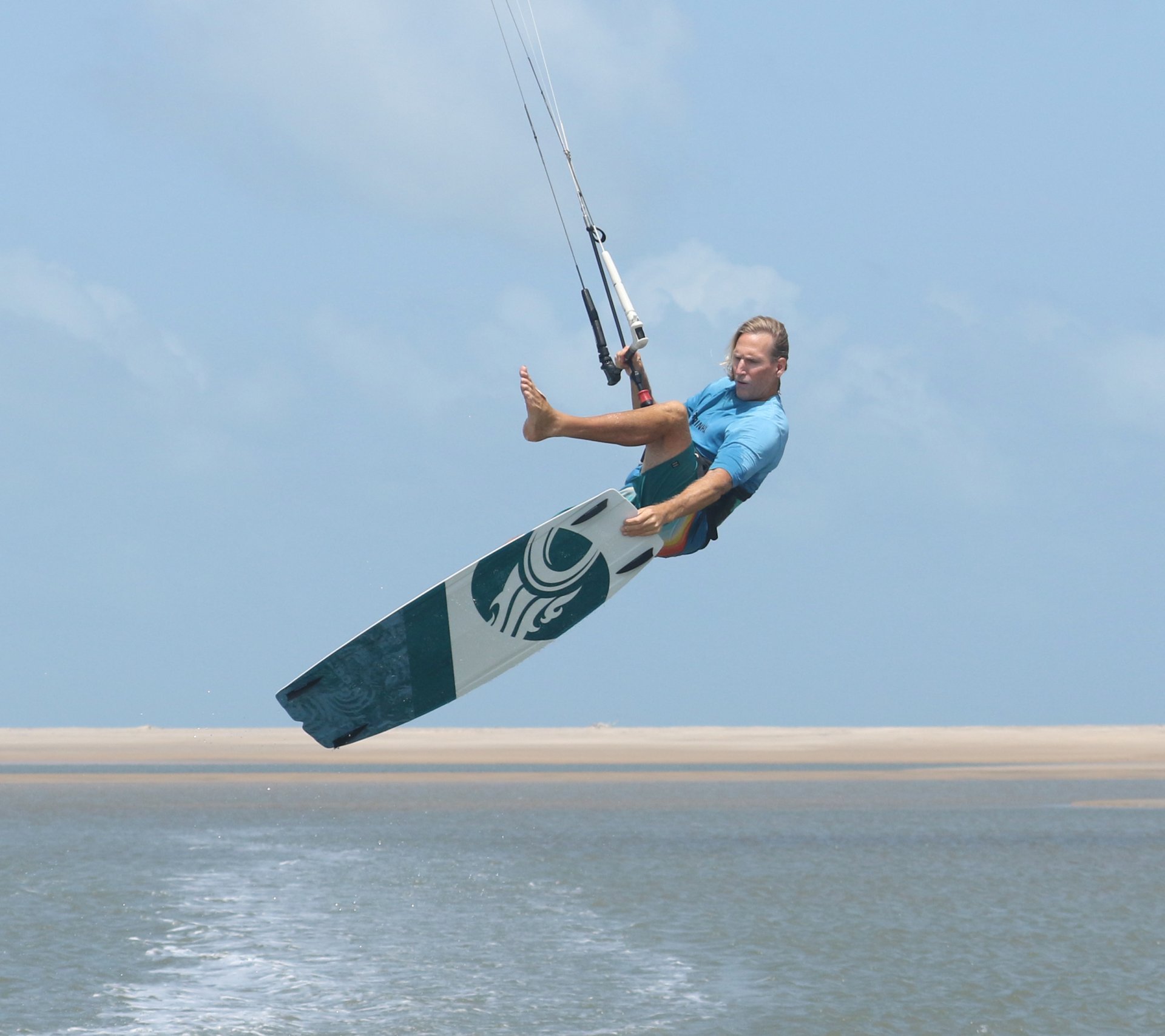 How to Leg Over One Foot Jump Transition Kitesurfing Technique