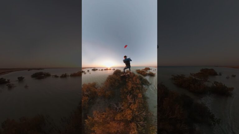 Earlier bird catches the  #extremesports #kitesurf #gopro