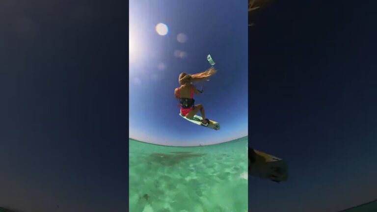 Epic kitesurf session