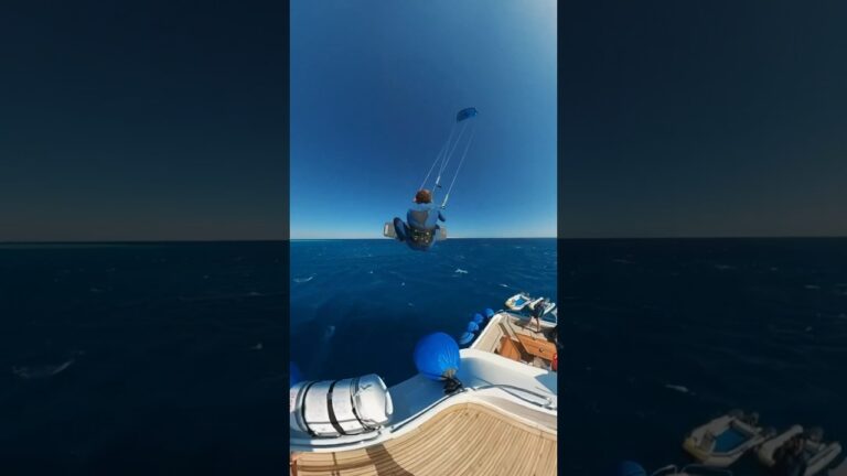 How to start Kitesurfing Jump off a Yacht! @stighoefnagel