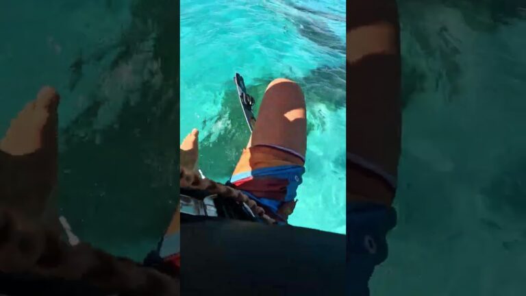 Kiteboarding wizardry - multiple kick flips!  #shorts