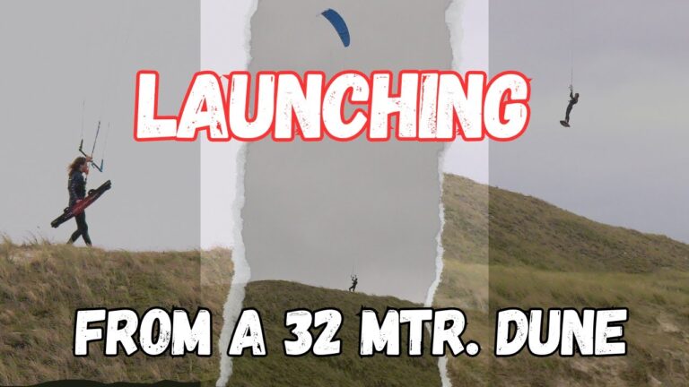 Launching my session from a 32 mtr. high dune