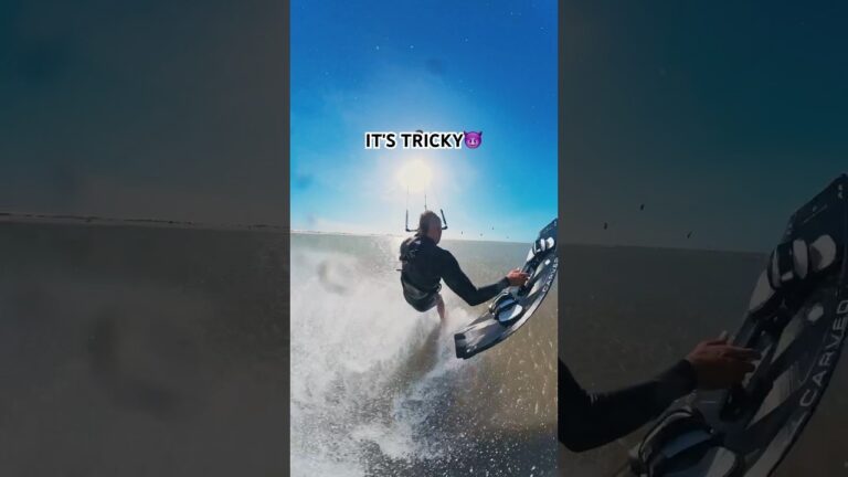 This is tricky #kitesurfing #kiteboarding #surfing sports