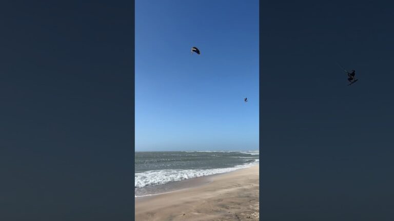Strong wind on the last day of the kite clinic  #kitesurfing #kiteboarding