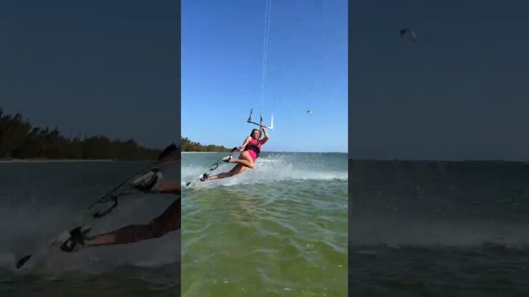 Kitesurfing in Rio with Hannah Whiteley #shorts