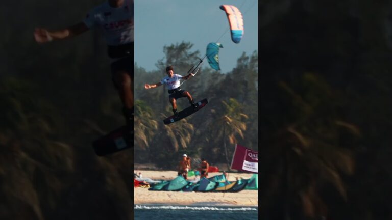 Its game day with Arthur Guillebert #kiteboarding #brazil
