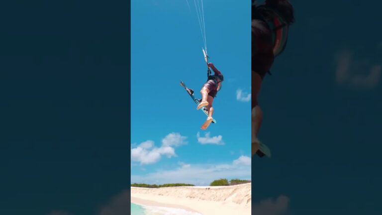 The ultimate kiteboarding beach start! #shorts