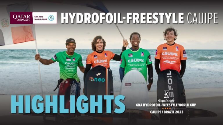 Hydrofoil-Freestyle Highlights | Copa Kitley GKA Hydrofoil-Freestyle Kite World Cup Cauipe 2023