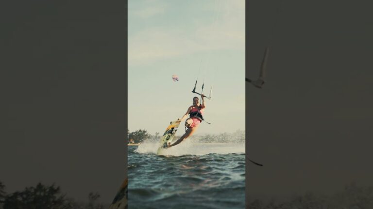 This is kitesurfing in BRAZIL!  Hannah Whiteley #shorts