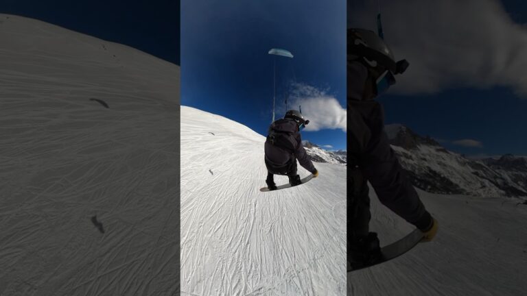 This is snowkiting  #snowboarding #snowboard #snowkite #snowkiting #fly #winter