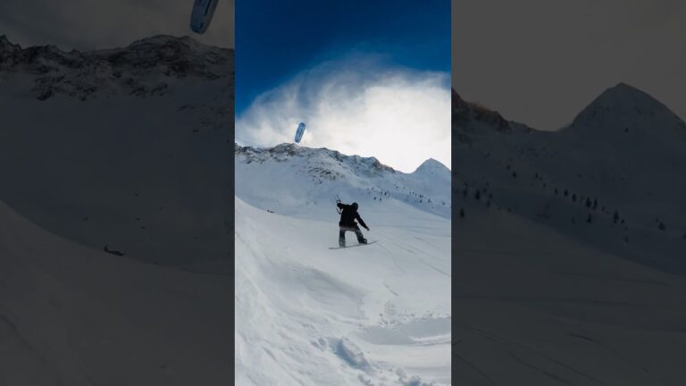 Gangsters paradise   #snowboarding  #snowboard #snowboardingtime #snowkite #snowkiting #fly