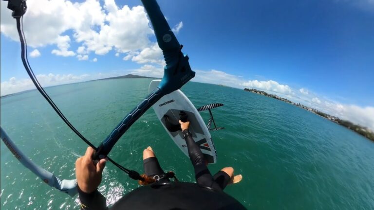 Kitefoil Freestyle in a Glamour NZ Summer Seabreeze