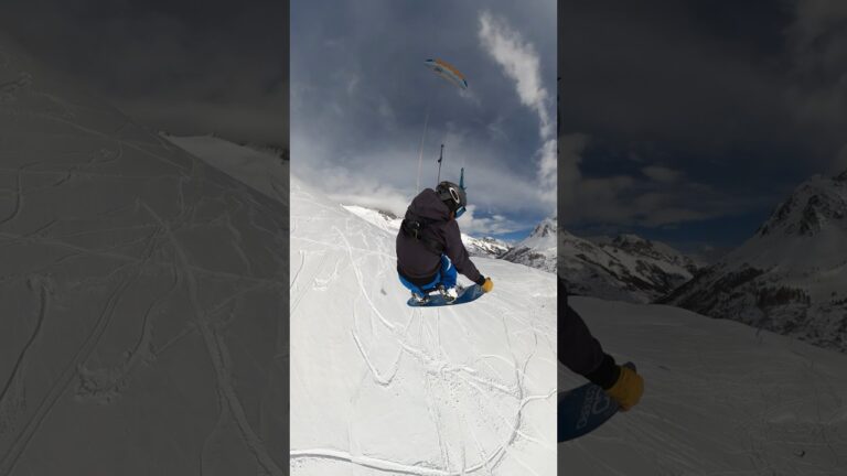 Let’s take a flight ️ #snowboarding #snowboard #kite #kiteboarding #fly #flying #powder