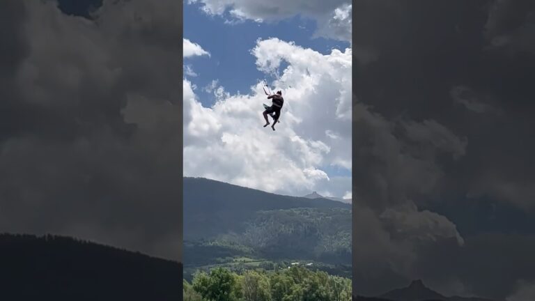 Outdoor Mix Festival kitesurf demos mode activated ‍ #kitesurfing #bigair #kite