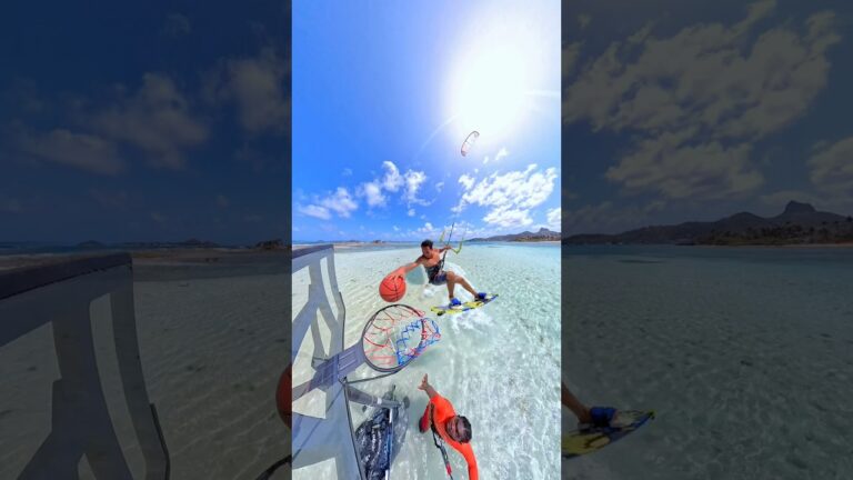 Kitesurfing NBA BASKETBALL GAME #nba #basketball #kitesurf