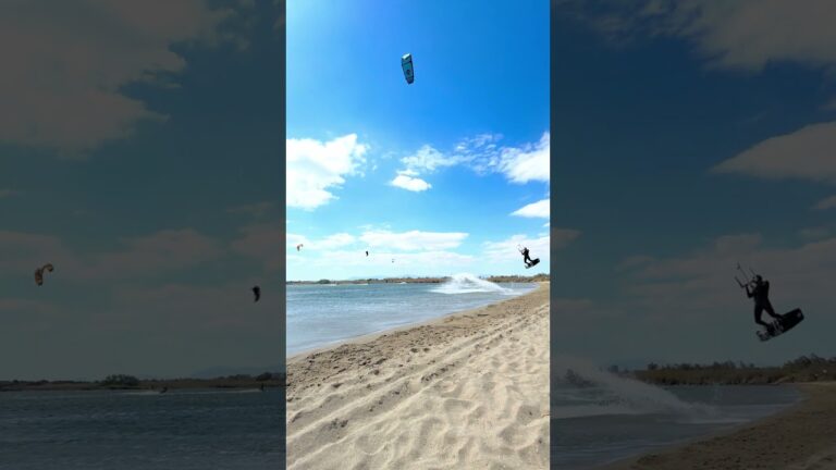 Mega Kiteboarding big air S-Loop #shorts