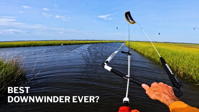 Kiteboarding Downwinder Through The Black Zone In Cape Hatteras