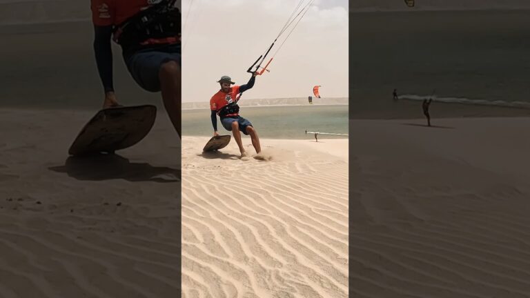 Epic desert kiteboarding adventure! #courtintheact #dakhla #morocco #kitesurfing #desert #kitesports