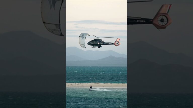 Not everyday you take a helicopter to the kitespot #kitesurfing #madagascar