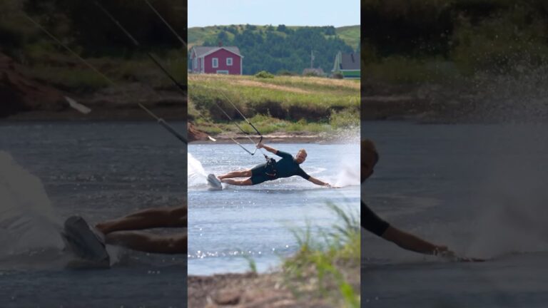 Riding butter flat water // kiteboarding